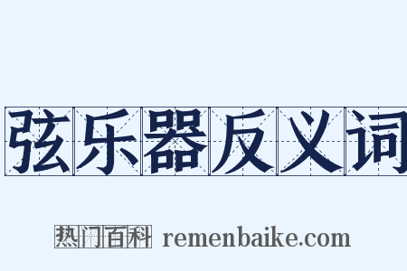 弦乐器反义词是什么意思的图片